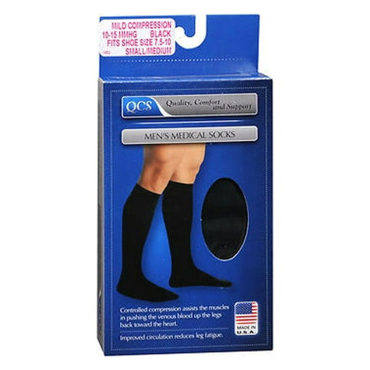 Chaussettes habillées montantes Loving Comfort pour hommes - Noir, Petit/Moyen