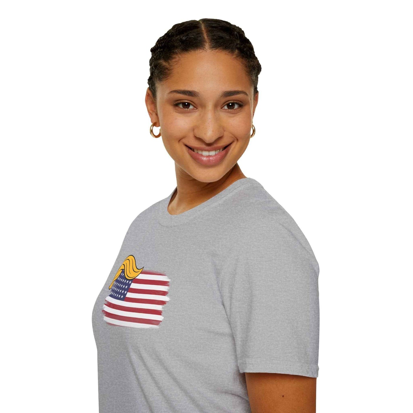 Camiseta Parodia Swoop & Stripes – Camiseta Unisex de Algodón Suave