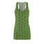 Green WhimsiCat Racerback Dress – Playful Athletic Style