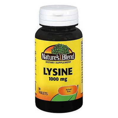 Nature's Blend Lysine 1000 Mg - 50 Tablets
