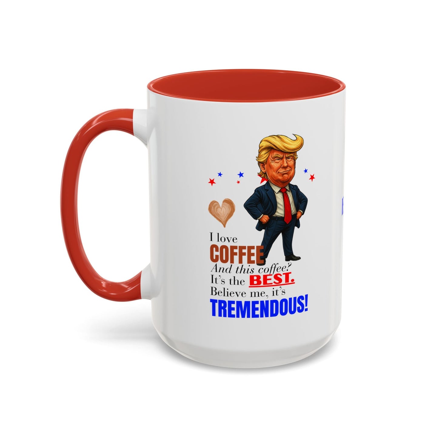 Taza de café de acento vibrante