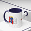 Taza de café con acento vibrante de EE. UU.
