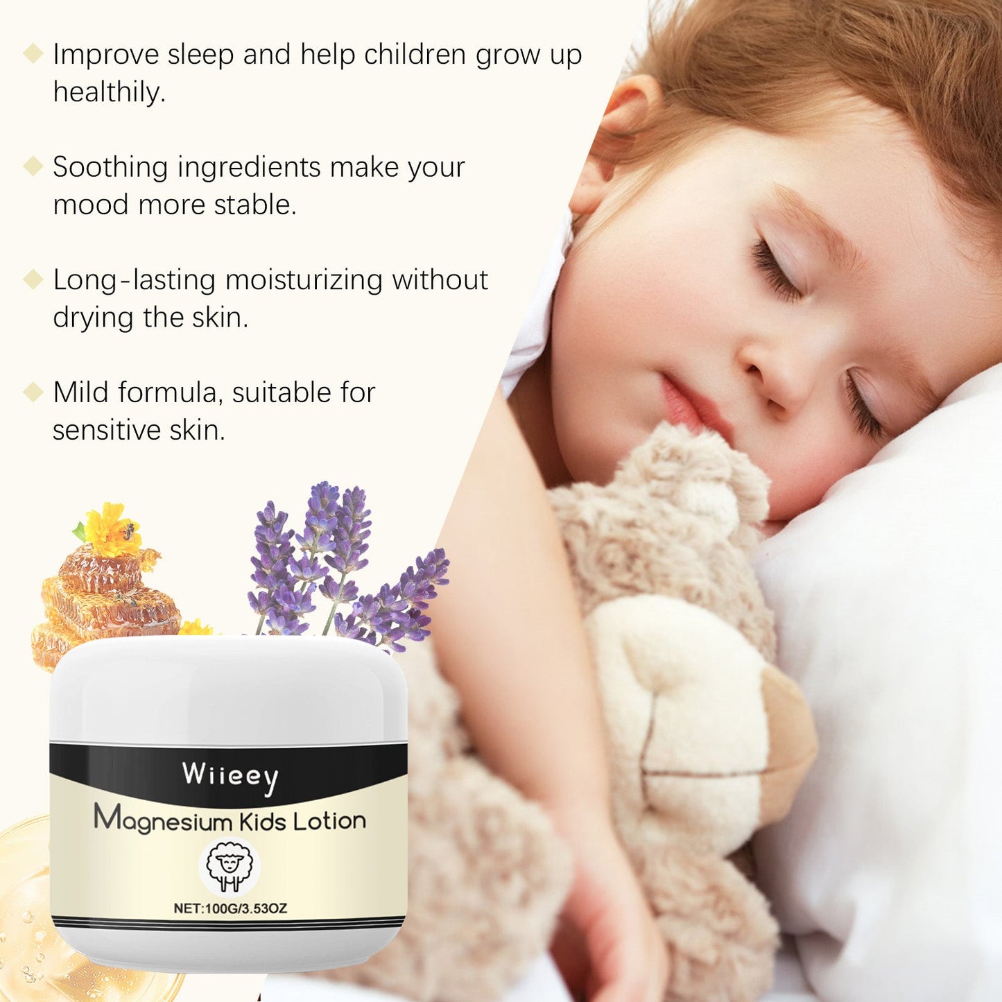 Children's Sleep Magnesium Cream for Gentle Skin Care