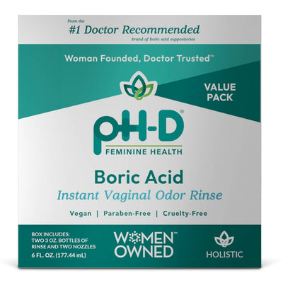 pH-D Santé Féminine Rince Odorante Vaginale - 6 Fl Oz