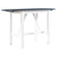 Ensemble de salle à manger surélevé en bois TOPMAX 3 pièces - Blanc et gris