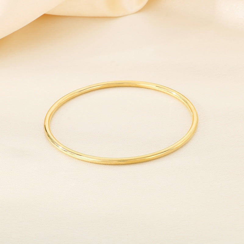 Elegant Multi-Layered 3mm Circular Ring Bracelet