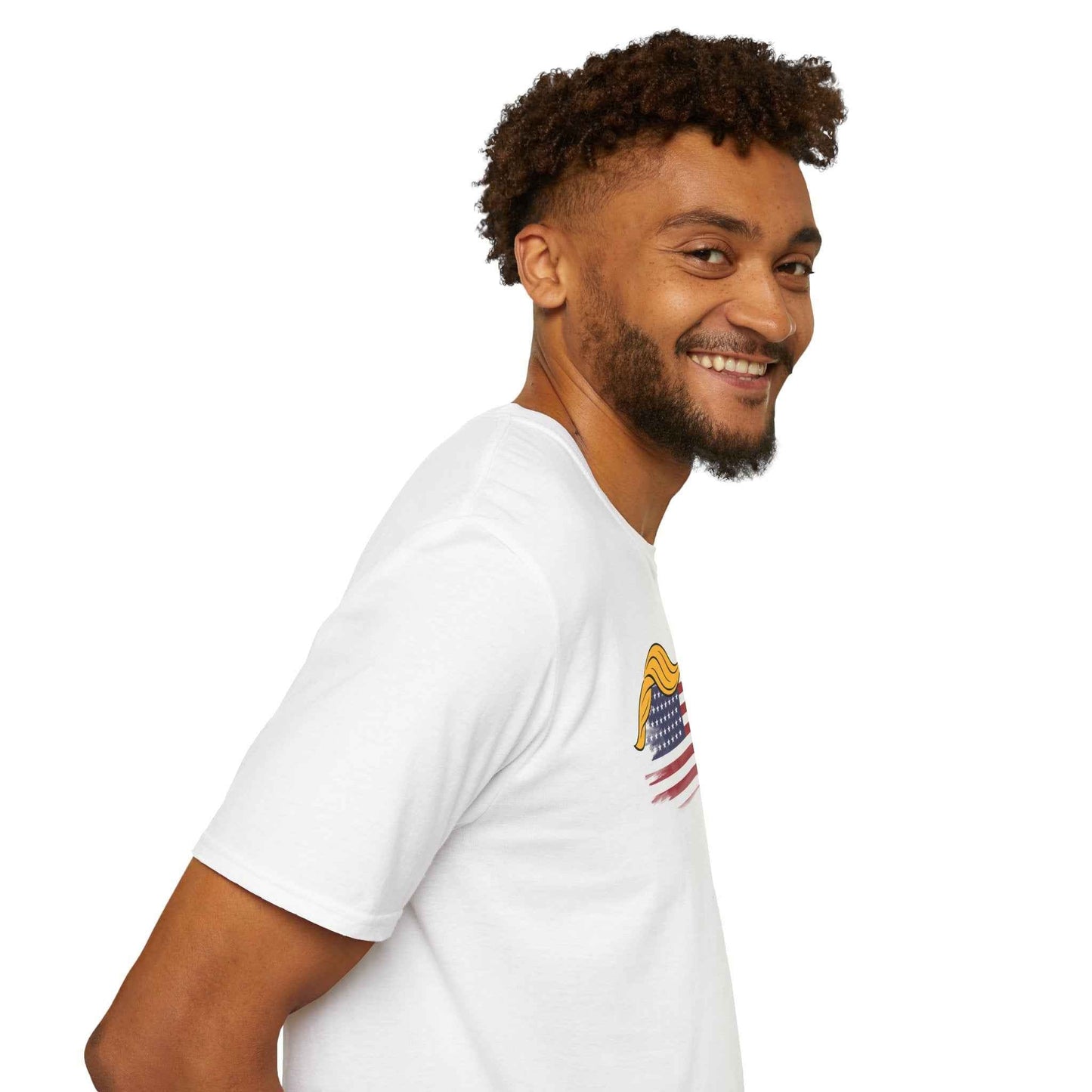 Camiseta Parodia Swoop & Stripes – Camiseta Unisex de Algodón Suave
