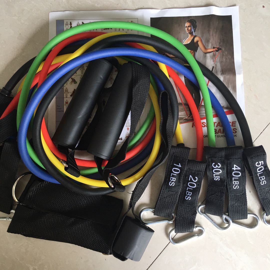 Versatile Latex Resistance Bands with Pull Rope System - Korvel