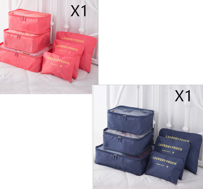 6-Piece Travel Storage Bag Set for Organized Packing