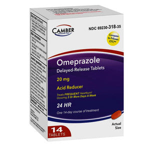 Omeprazole 20mg Tablets - 14 Count