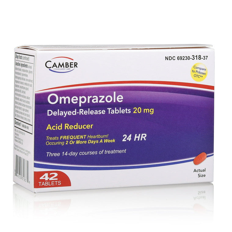 Tabletas de Omeprazol 20 Mg de Camber Consumer Care
