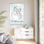 L'impression sur toile Chat Le Monde Peut Attendre
