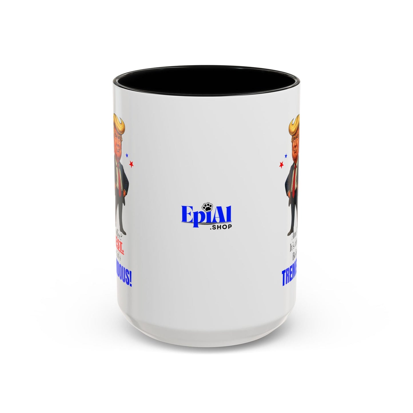Taza de café de acento vibrante