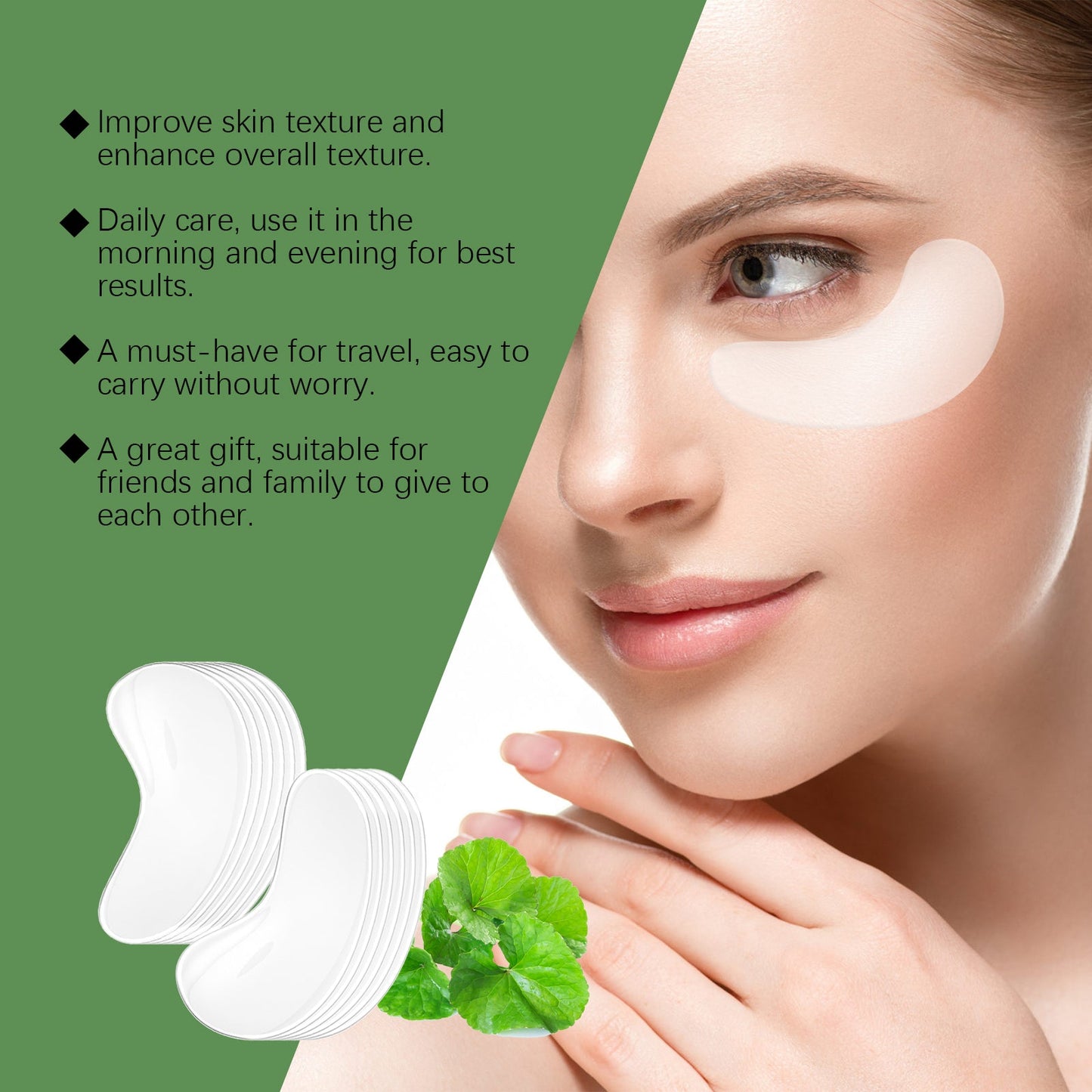 Centella Soothing Eye Mask Moisturizes And Moisturizes The Skin Around The Eyes - Korvel