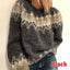 Ethnic Style Jacquard Pullover Sweater for Women
