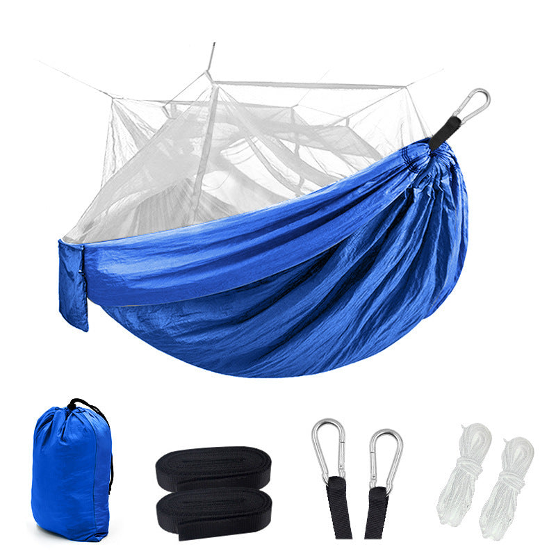 Hamaca de Camping Exterior Premium con Red Antimosquitos