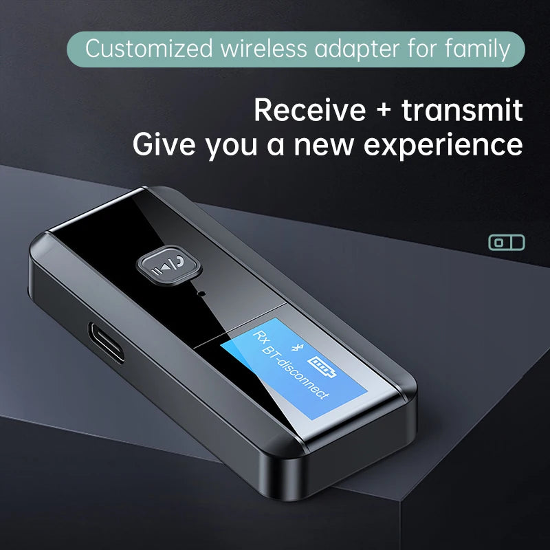 Adaptador de Audio 2 en 1 Bluetooth 5.0 Premium para TV y Altavoces