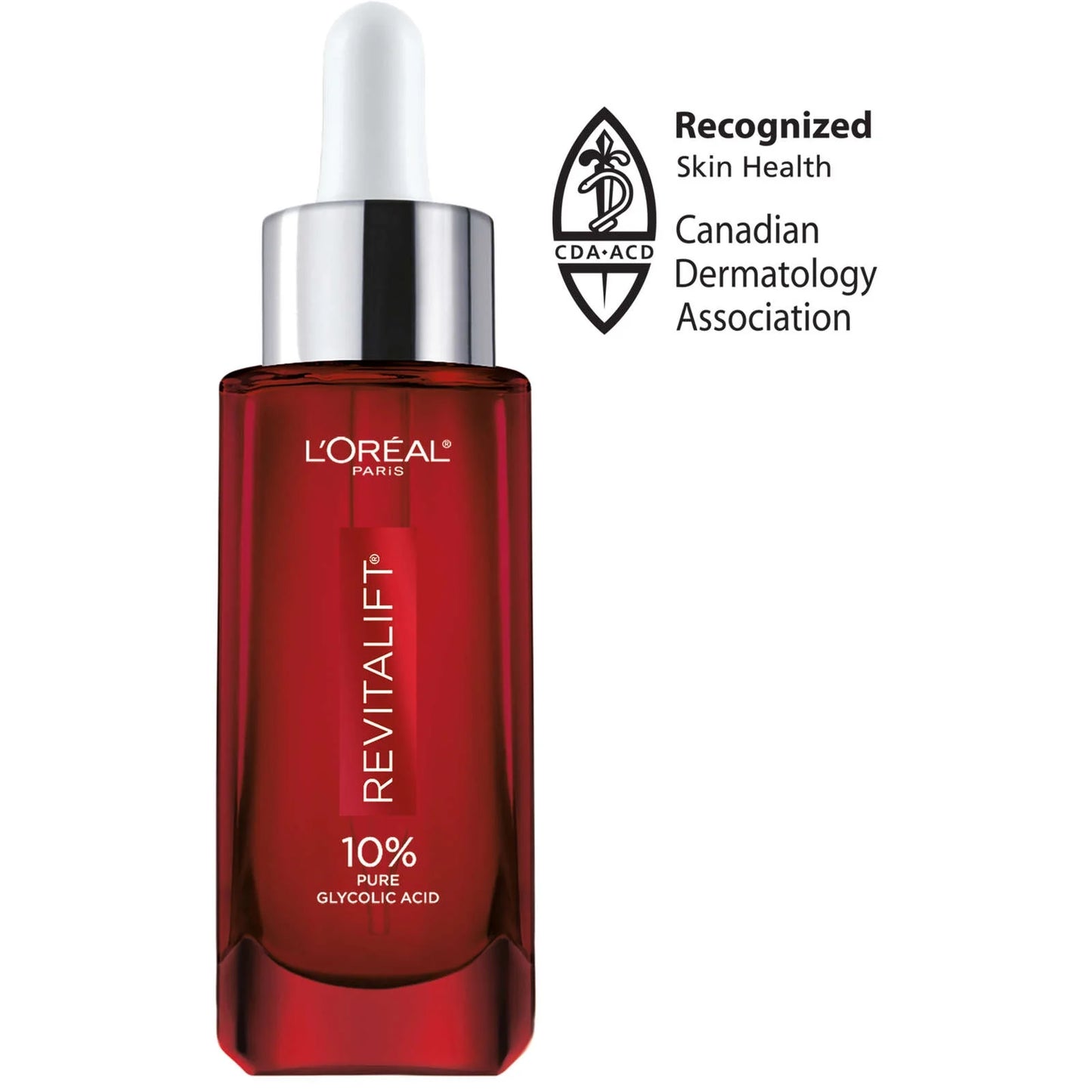 Sérum pour le visage L'Oreal Paris Revitalift Derm Intensives 10% d'acide glycolique, 30 ml