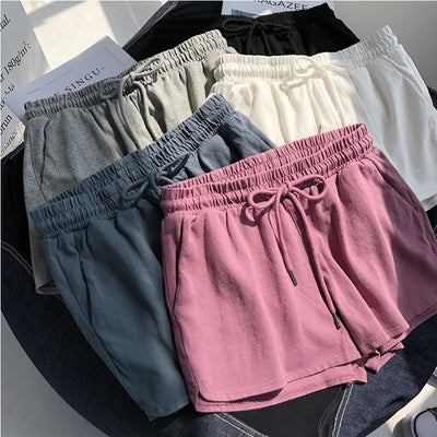 Shorts de sport pour femmes à taille haute et taille élastique