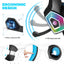 Head mounted gaming headphones colorful RGB wired computer headphones game controller headphones - Korvel
