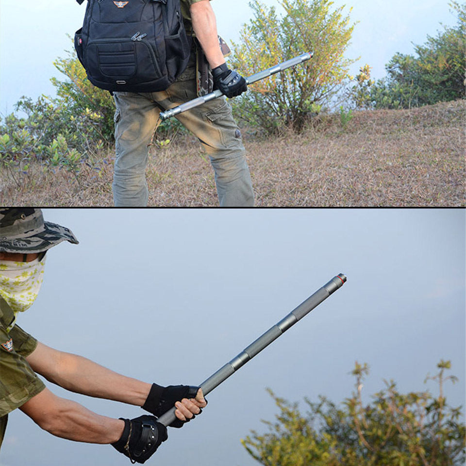 Multifunctional Tactical Alpenstock for Hiking and Camping