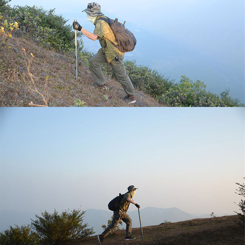 Multifunctional Tactical Alpenstock for Hiking and Camping