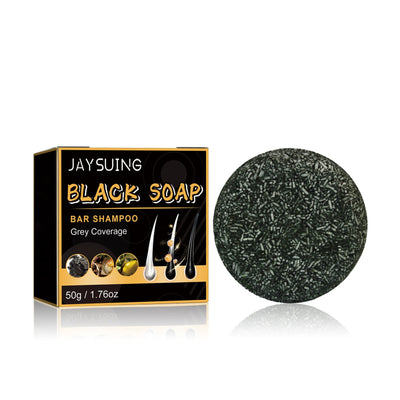 Shampoing au savon noir premium pour des cheveux forts et brillants