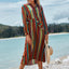 Elegant Striped Beach Skirt for Sun Protection