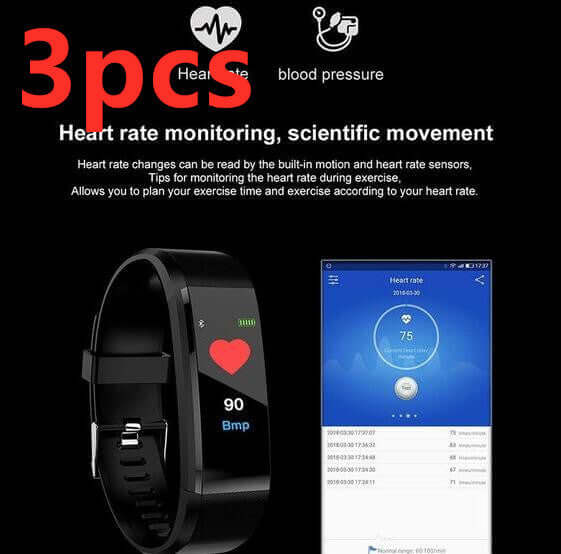 Advanced Smart Fitness Bracelet with Heart Rate Monitoring - Korvel