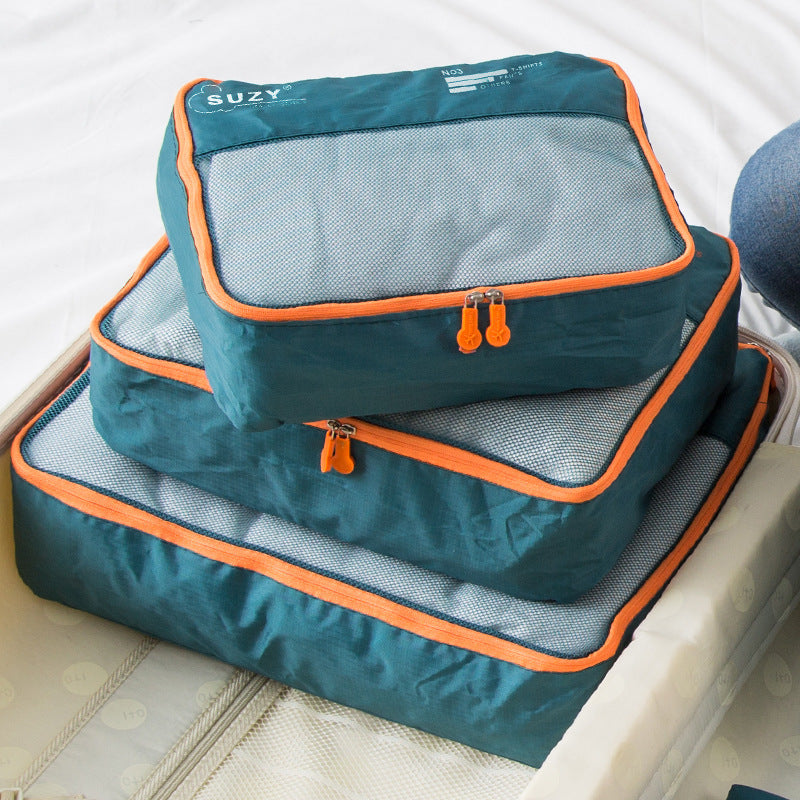 Ensemble de sacs de rangement de voyage imperméables - 7 pièces