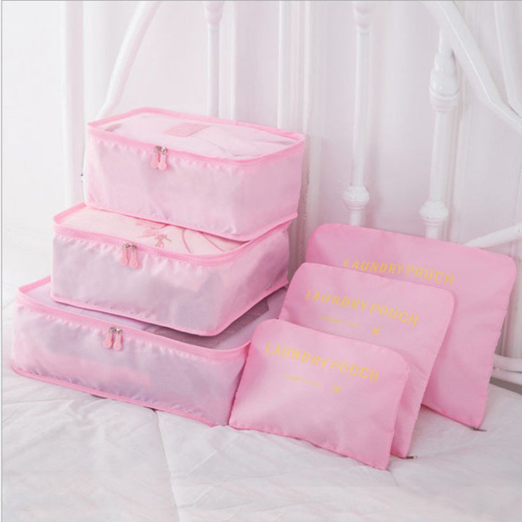 6-Piece Travel Storage Bag Set for Organized Packing
