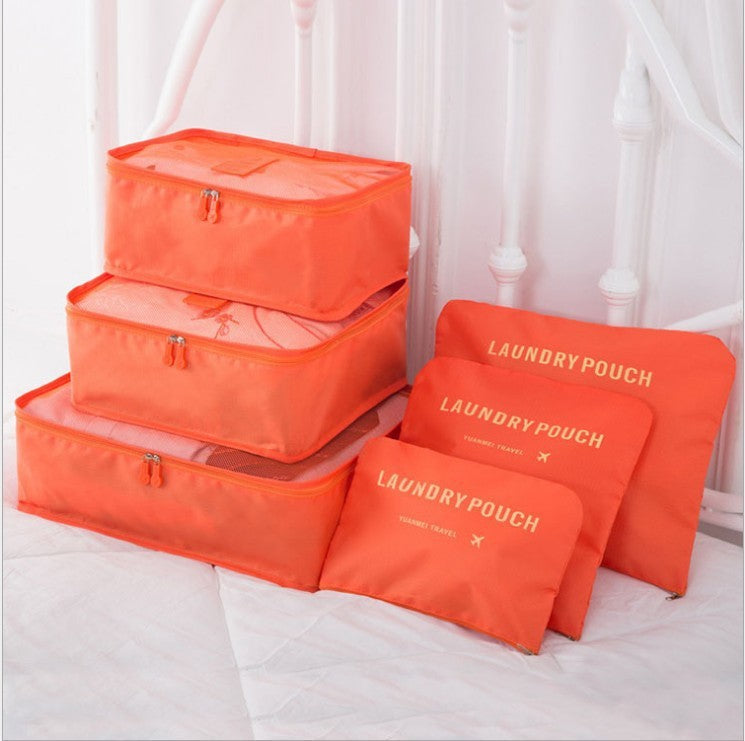 6-Piece Travel Storage Bag Set for Organized Packing