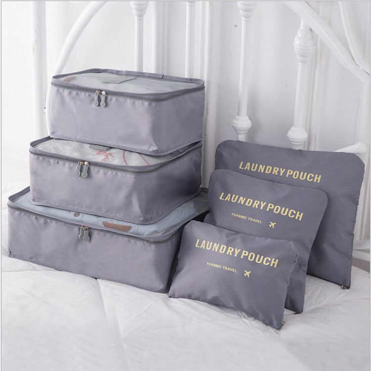 6-Piece Travel Storage Bag Set for Organized Packing