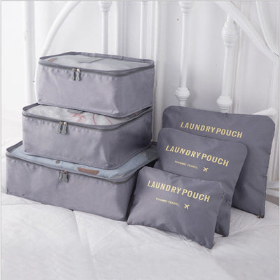 6-Piece Travel Storage Bag Set for Organized Packing