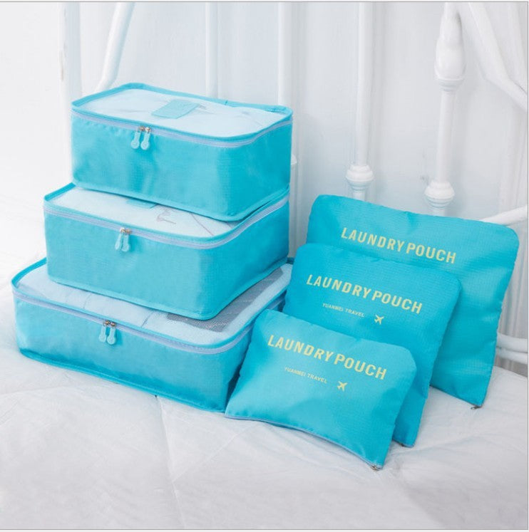 6-Piece Travel Storage Bag Set for Organized Packing