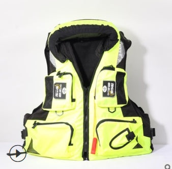 Gilet de sauvetage de pêche en mer multi-fonction avec haute flottabilité