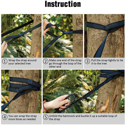 Premium Outdoor Camping Hammock - Durable Parachute Cloth