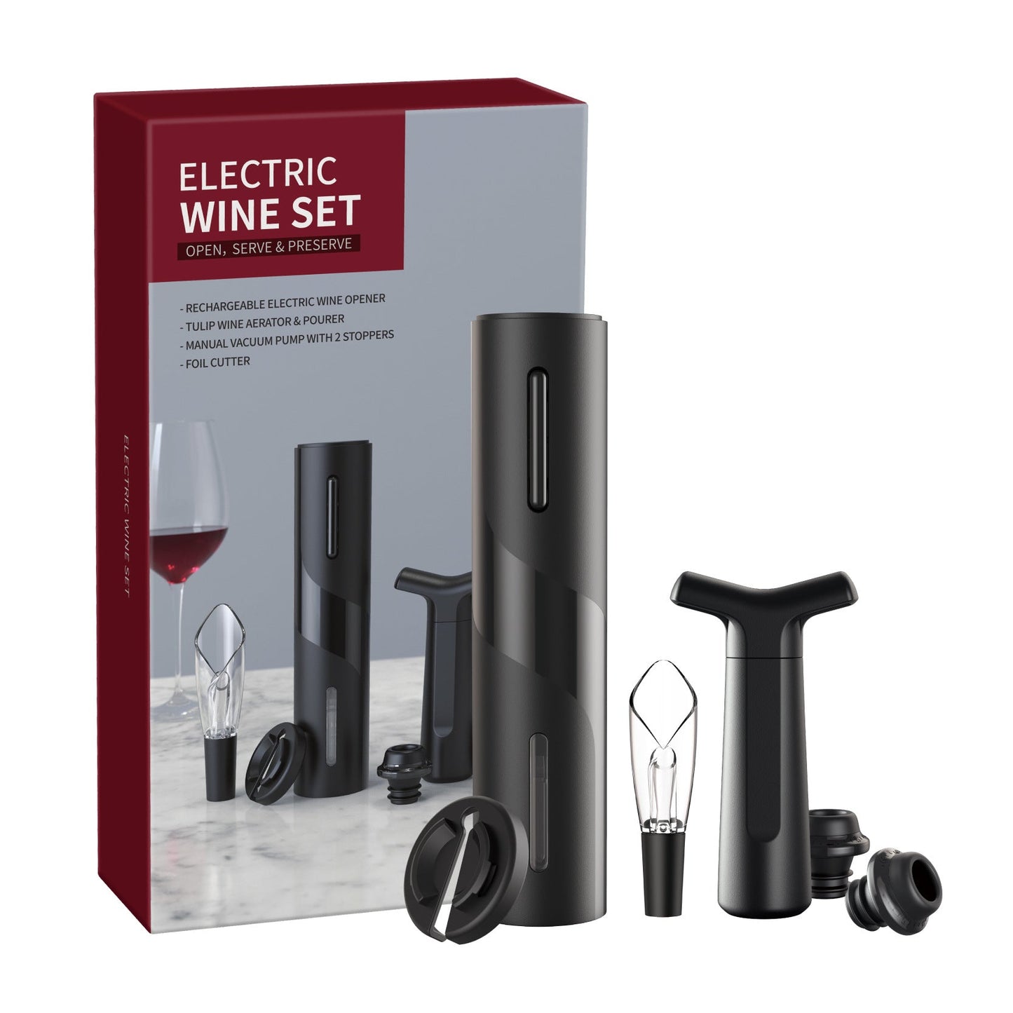 Qier USB Rechargeable Electric Bottle Opener