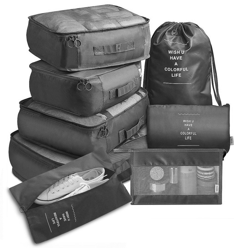 Juego de organizadores de equipaje de 8 piezas para viajar