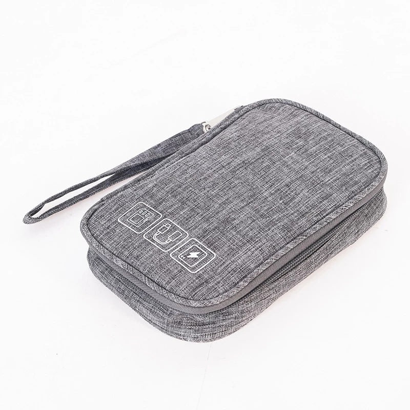Portable Cable Organizer Bag for Travel & Home Storage
