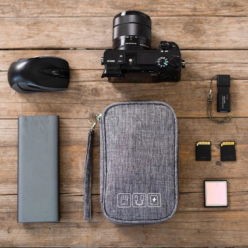Portable Cable Organizer Bag for Travel & Home Storage
