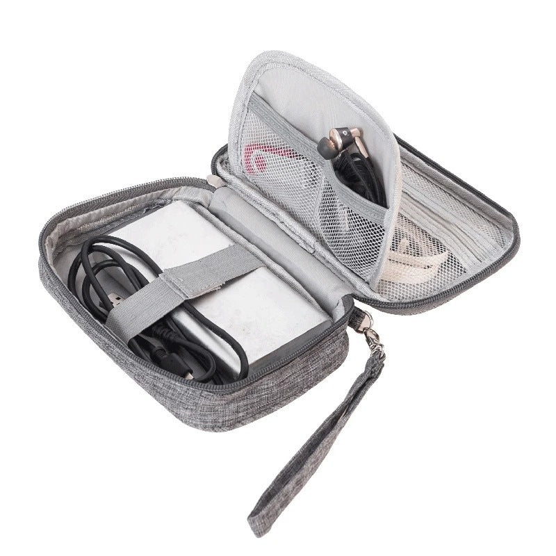 Portable Cable Organizer Bag for Travel & Home Storage