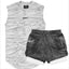 Ensemble de shorts de sport et débardeur à double couche premium