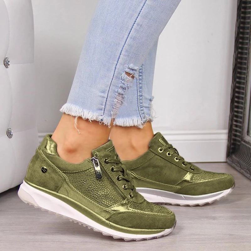 Thick-Soled Casual Sneakers for Women