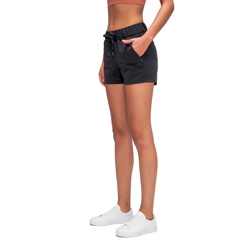 Lace Wide Loose Sports Shorts for Women - Breathable Gym Shorts