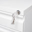 Premium Mobile Metal Filing Cabinet with Lock - 3 Drawers