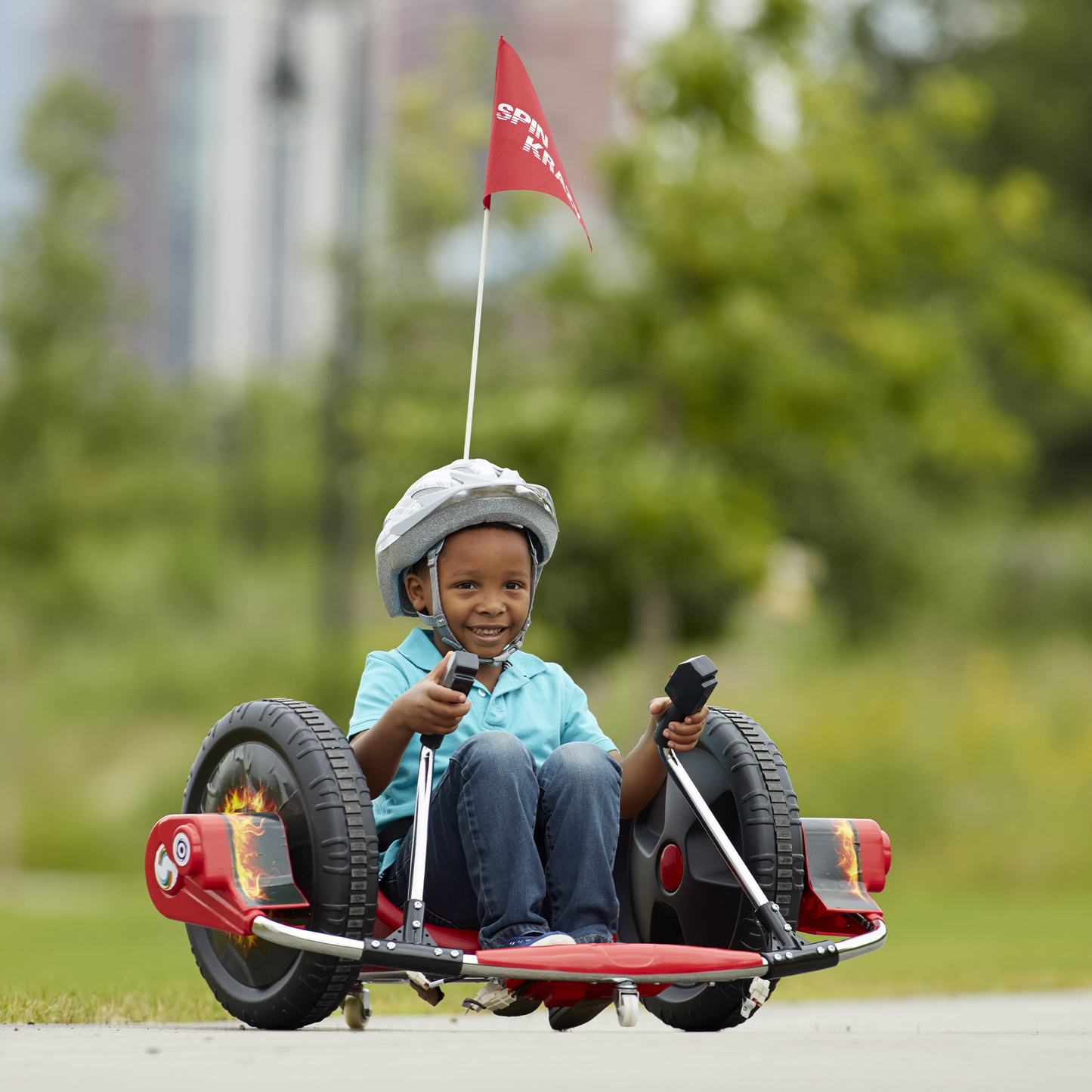 12V Kids Electric Ride-On Toy with 360° Steering