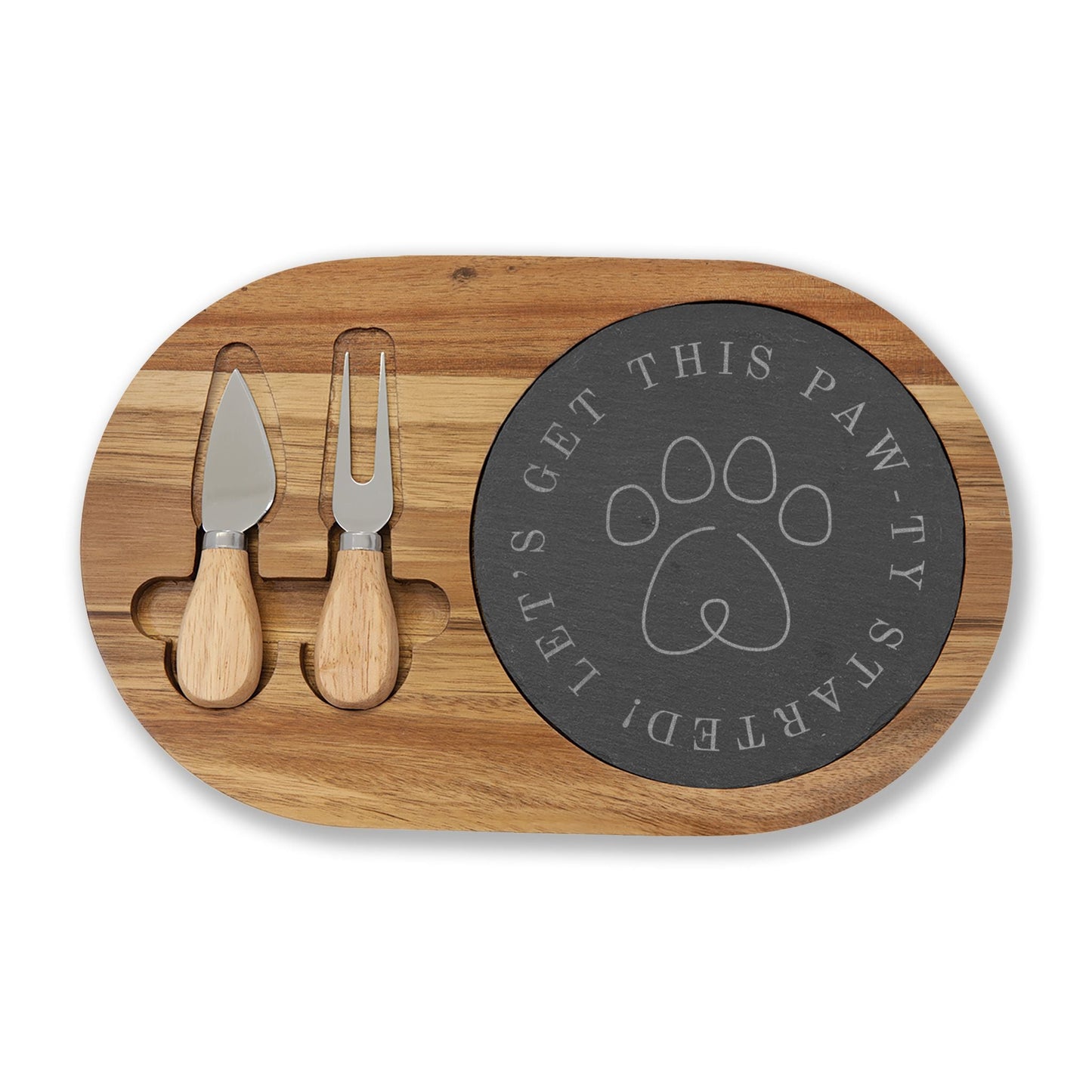Planche à Charcuterie Gravée - Préparons la Fête