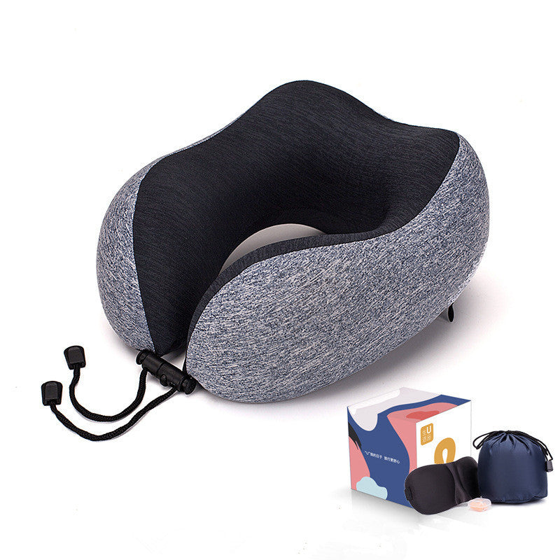 Slow Rebound Memory Foam Travel U-Shaped Pillow