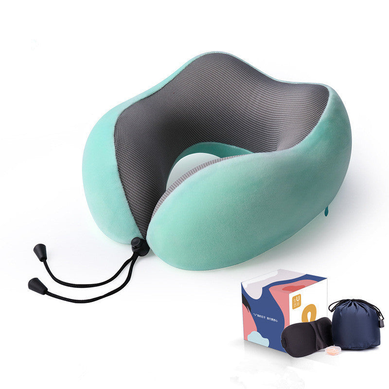 Slow Rebound Memory Foam Travel U-Shaped Pillow